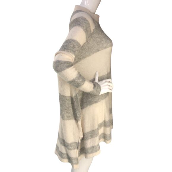 Free People Womens Size XS/S Poncho Lafayette Stripe Alpaca Blend Sweater - Picture 9 of 15